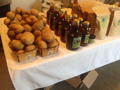 Amish potatoes and maple syrup - shelby farmers market 2016